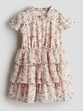 H&M FLOUNCE CHIFFON GIRLS DRESS